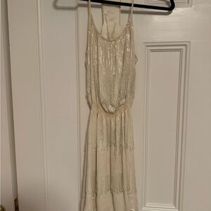 Parker Cream Beaded Dress